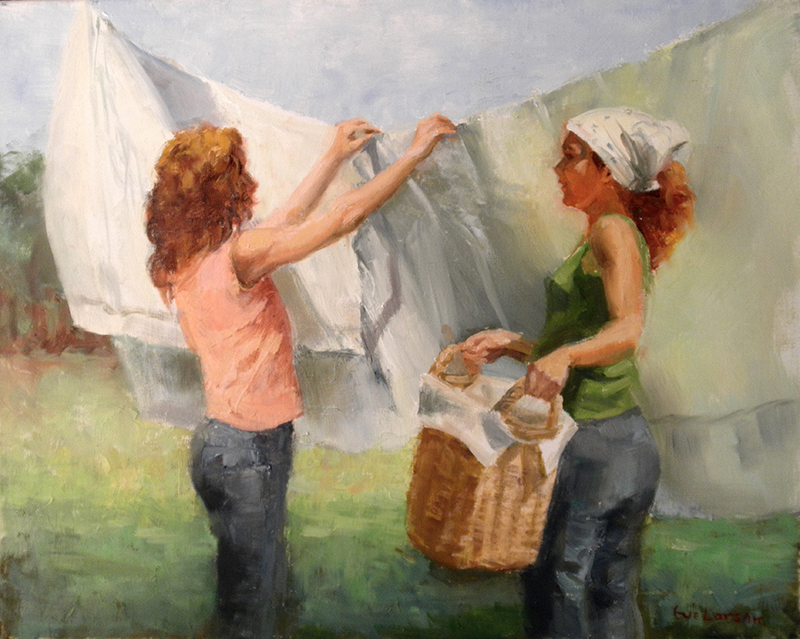 Laundry Day by artist Eve  Larson
